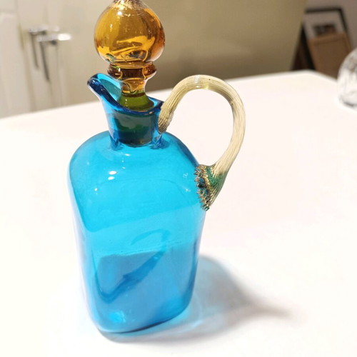 Glass jug new from Italy