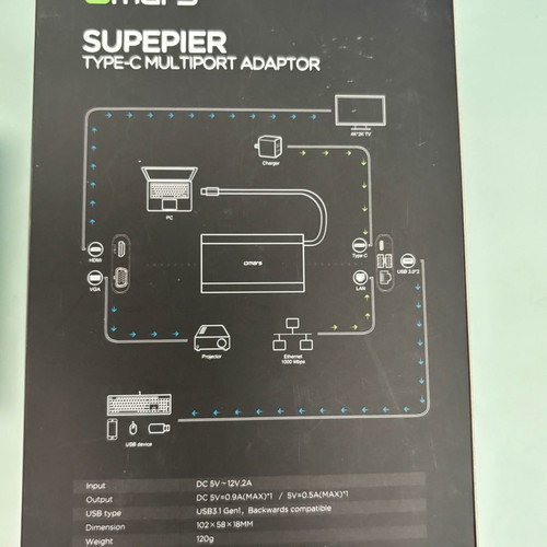 Type-C Multiport Adaptor used, practically unused