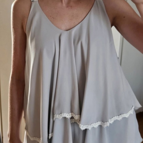 Regalinas grey blouse, one size
