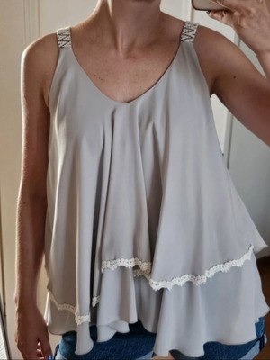 Regalinas grey blouse, one size