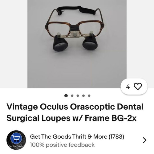 Vintage dental glasses used