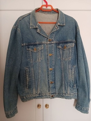 Manstop men's denim jacket size 56 like new, blue