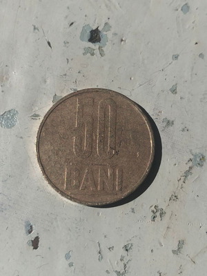 50 Bani 2005 Romania coin used