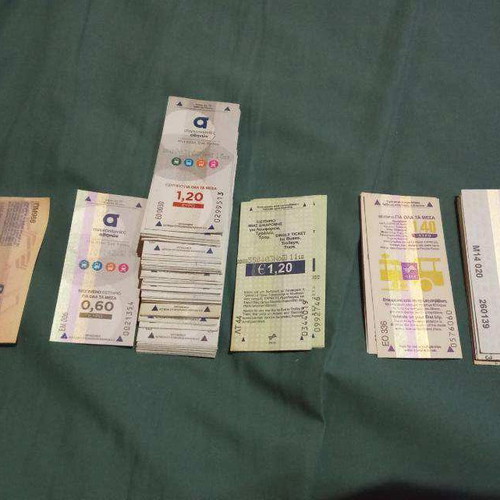 Athens Transport Tickets used, pack of 100
