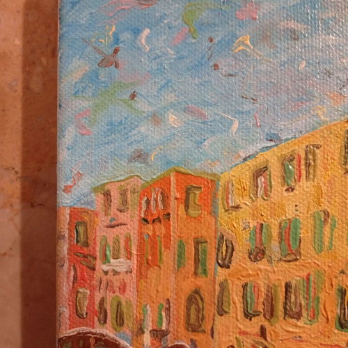 Πίνακας ζωγραφικής Colors of Venice, ελαιογραφία σε μουσαμά, καινούργιο