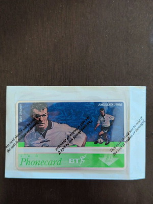 England phone card sealed new