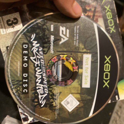 Need for Speed Most Wanted demo disc Xbox classic