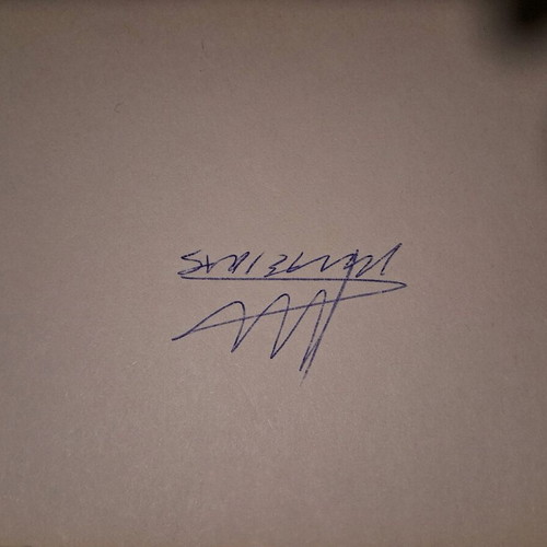 Handwritten autographs of Panathinaikos players used, authentic