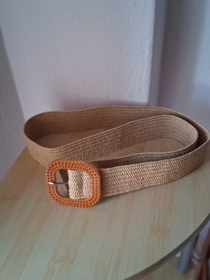 Woven belt beige color new