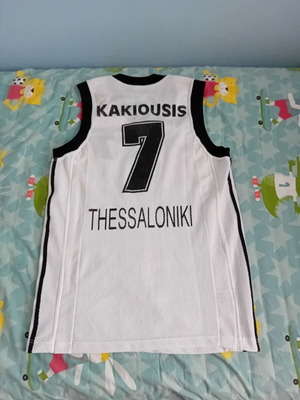 PAOK Basketball Jersey Adidas 1997 Kakiousis used, size L