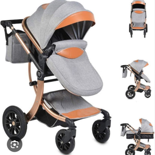 Sofie Moni 3-in-1 stroller like new with egg, bag, and footmuff