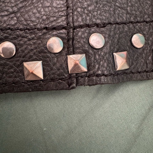 Zara leather shoulder bag used, black with small wear