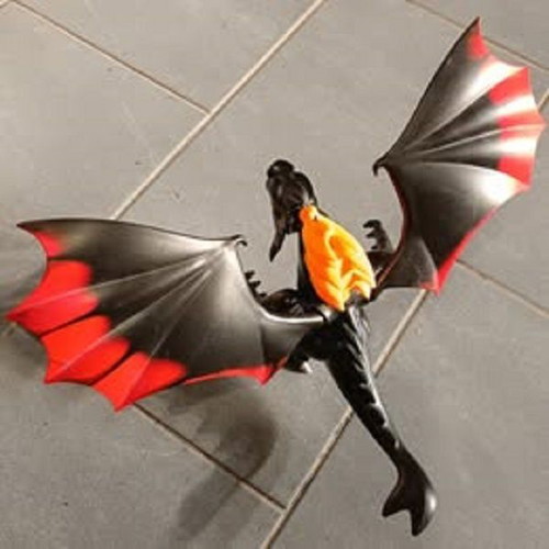 Playmobil Dragon used with light-up flames