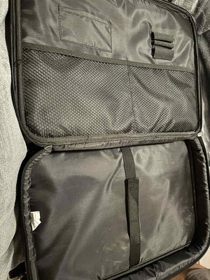 Laptop carrying bag used, black with shoulder strap
