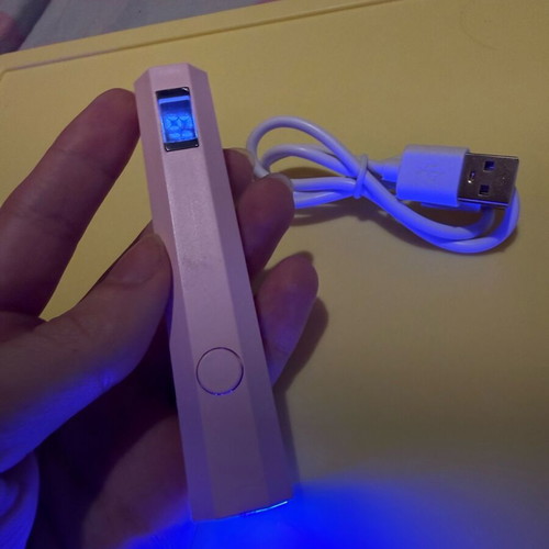 Mini UV Nail Lamp USB Pink new