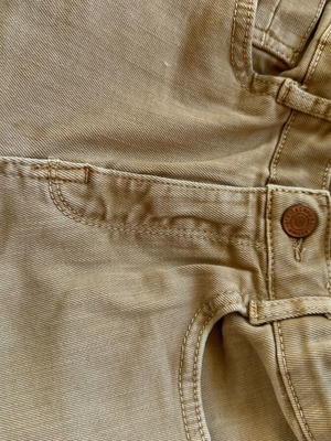 Zara unisex straight fit denim pants size 8 years like new beige