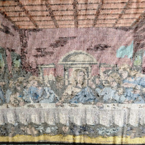 Velvet tapestry The Last Supper like new, 112x50cm