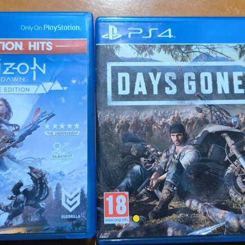 Days Gone and Horizon PS4 games used