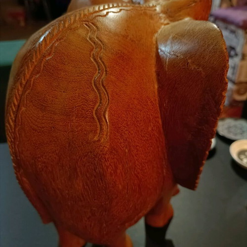 Handmade African solid wood vintage '70s made to order with wear