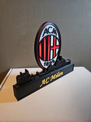 AC Milan with Milano skyline new