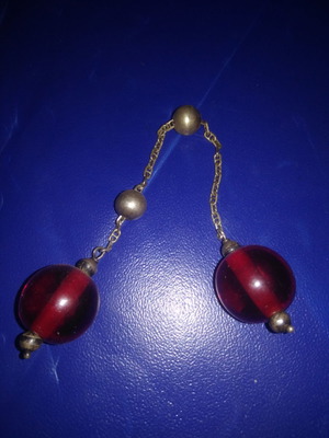 Worry beads like new with silver chain and tiger's eye glass beads