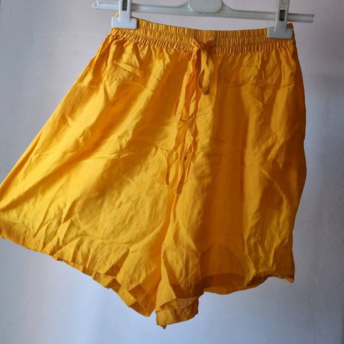 Avanti silk pants size S like new, high waist, yellow
