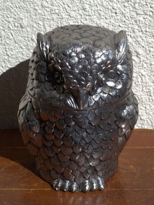 Mauro Manetti Icebucket owl silver bronze like new