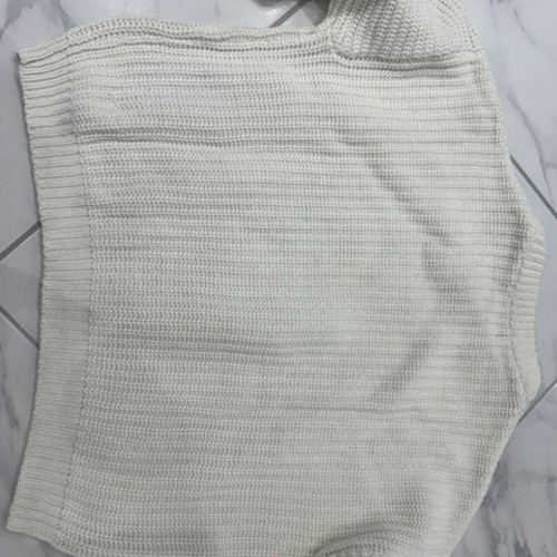 White knitted blouse used, size S
