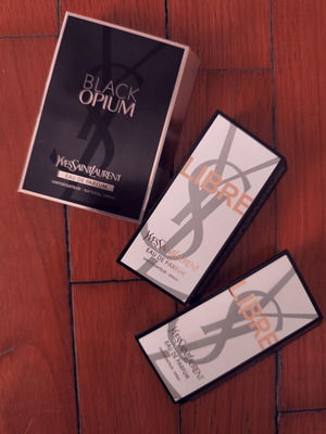 YSL Black Opium and Libre Eau de Parfum tester set new