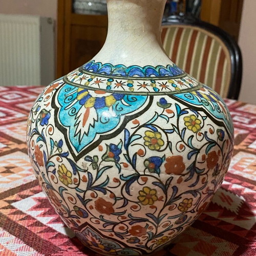 Fantastiko Iznik Vase used, handmade
