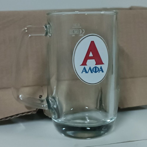 Ποτήρια μπύρας άλφα 0,3l πακέτο 6 καινούργια