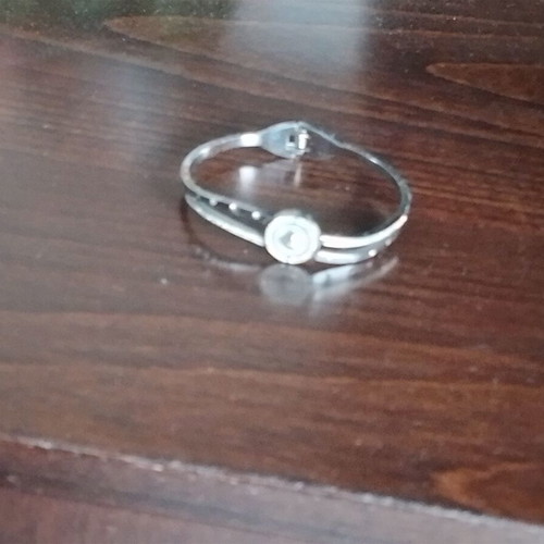 Foldable bracelet white and gray, new