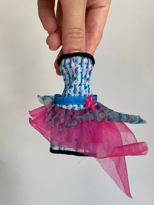 Dress for Monster High G1 Dot Dead Gorgeous Lagoona Blue doll used