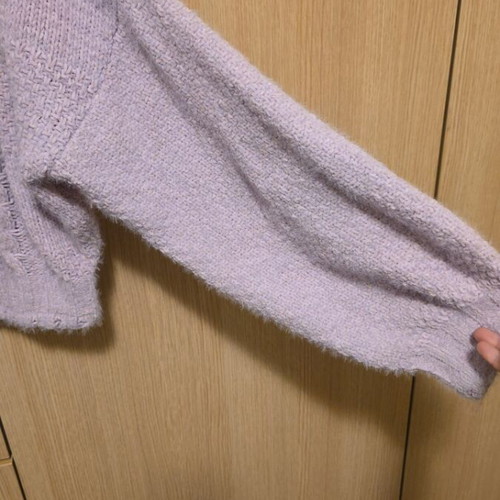Wool Milkwhite Pullover like new, purple