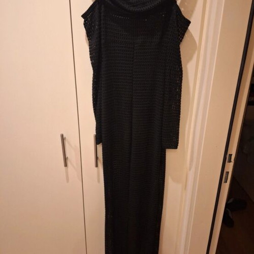 Bubblegun long dress used, black, size S/M