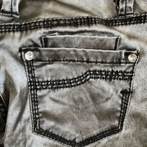 Pin up silver jeans new, size 26