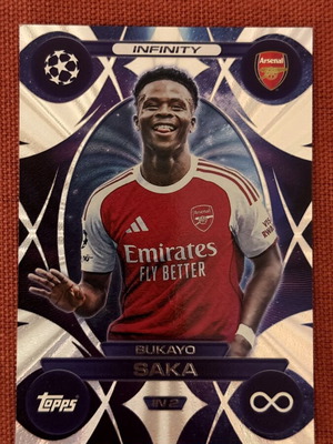 Bukayo Saka Infinity IN2 Topps Match Attax card new