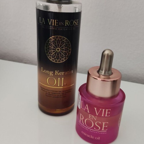 La Vie En Rose set keratin oils like new