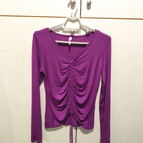 Purple viscose blouse like new, size S