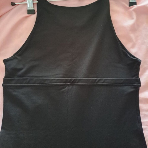 Black elastic mini dress, like new, size S