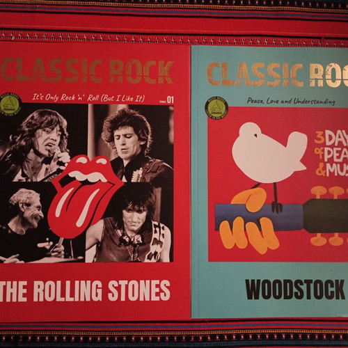 Classic Rock magazines like new, set of 2 with Rolling Stones and Woodstock
