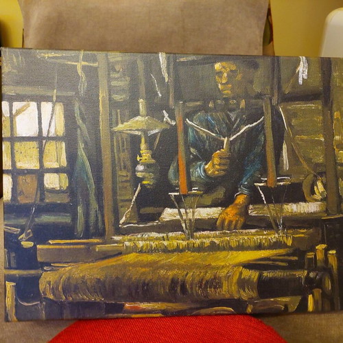 Vincent van Gogh A Weaver's Cottage canvas print new 40x30cm
