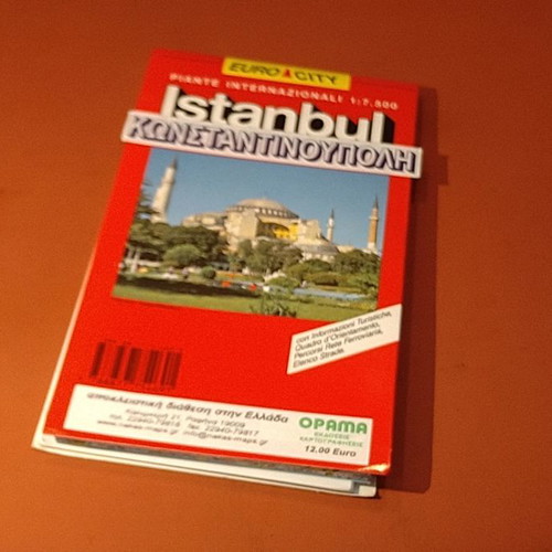 Istanbul city map unused