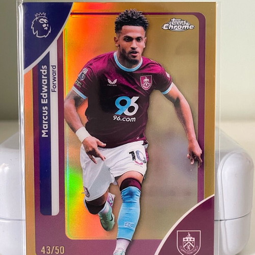 Topps Chrome Premier League κάρτα Marcus Edwards καινούργια, περιορισμένη 50