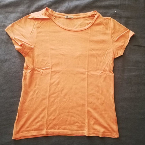 T shirt pink cotton like new, size S