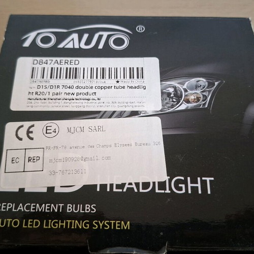 LED Headlight Bulbs D1S/D1R new, high quality set of 2
