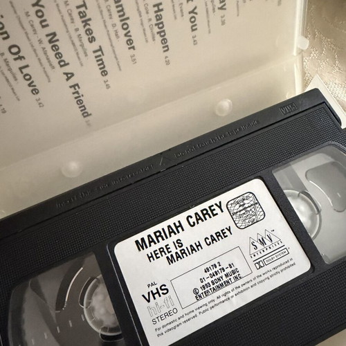 Mariah Carey Live VHS like new, R&B Soul