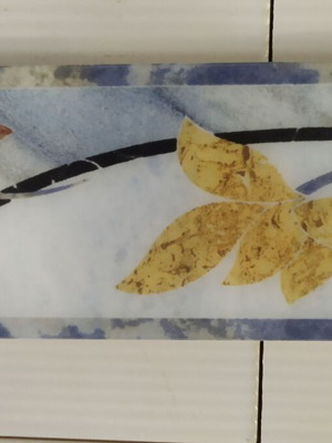 Listello tiles new, 8 pieces 8x32 cm and 8 pieces 5x32 cm, 16 pieces from Italy