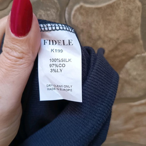 Evening blouse like new, size large, black and green