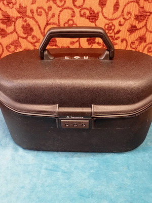Βαλιτσάκι καλλυντικών Samsonite μεταχειρισμένο, μαύρο, vintage μοντέλο